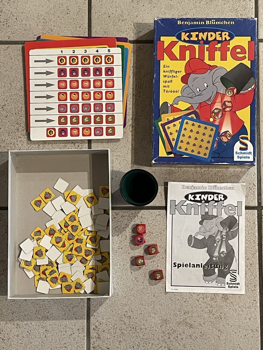 Giochi: Benjamin Blümchen Kinder Kniffel, Schmidt Spiele – Usato da Ehrendingen venduto da renue 1