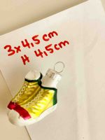 Schuh Weihnachtskugel Glas Gold Rot Grün Neu
