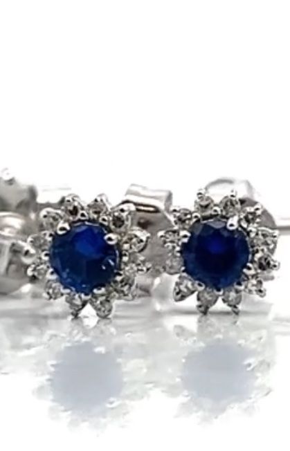 Orecchini pendenti & Orecchini a lobo: Diamanten Ohrringe mit Saphir und Gold – Nuovo e nell'imballaggio originale da Hemmental venduto da GoldundGlanz 2