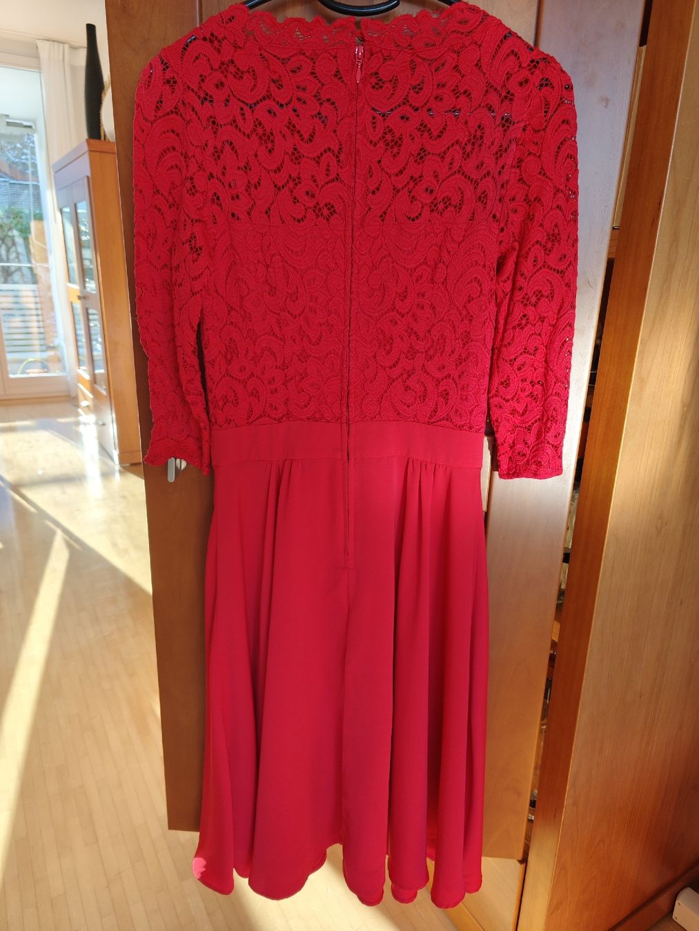 Orsay Vestiti: Orsay Kleid mit Spitze rot Gr. 34 festlich, elegant – Nuovo (secondo la descrizione) da Wädenswil venduto da coconut1289 1