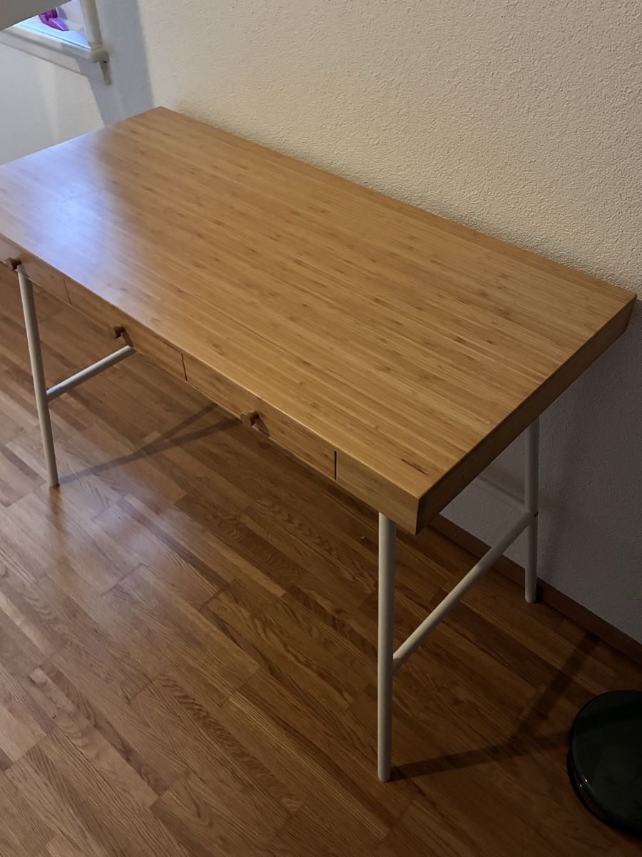 Ikea Schreibtische: IKEA desk LILLÅSEN, bamboo – Gebraucht aus Zürich von wal_sr25 2