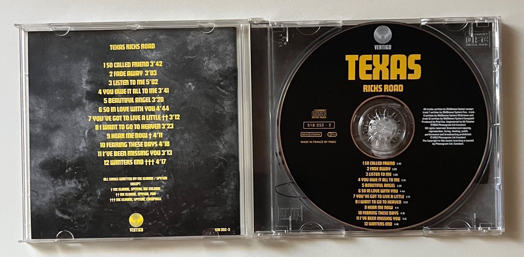 CD: Texas / Ricks Road – Usato da Näfels venduto da rottabi 2