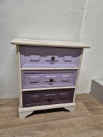 Shabby Chic Nachttisch | Kommode | Lilla | Shabby Chic Look