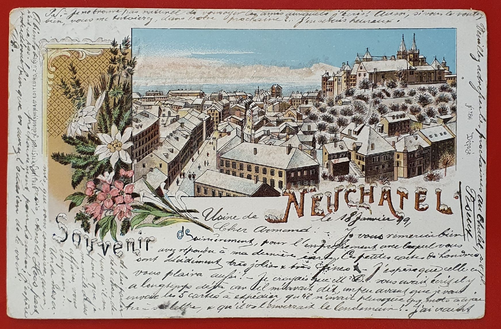 Ansichtskarten: Neuchatel 1899 – Gebraucht aus Kreuzlingen von Rschweiz1