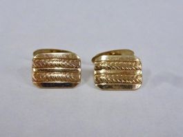 Vintage Manschettenknöpfe Gold 60er 70er 80er Jahre