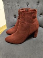 bottines bordeaux, T.39 comme neuves !