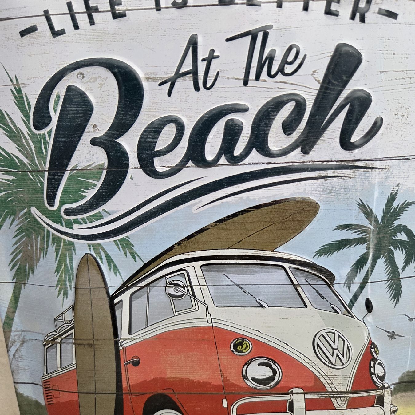 Volkswagen Insegne: Blechschild VW Bus Beach Vibes  – Usato da Stans venduto da Ducati16 2