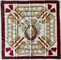 Superbe foulard HERMES-Paris "Aux Champs" 1970 +box original