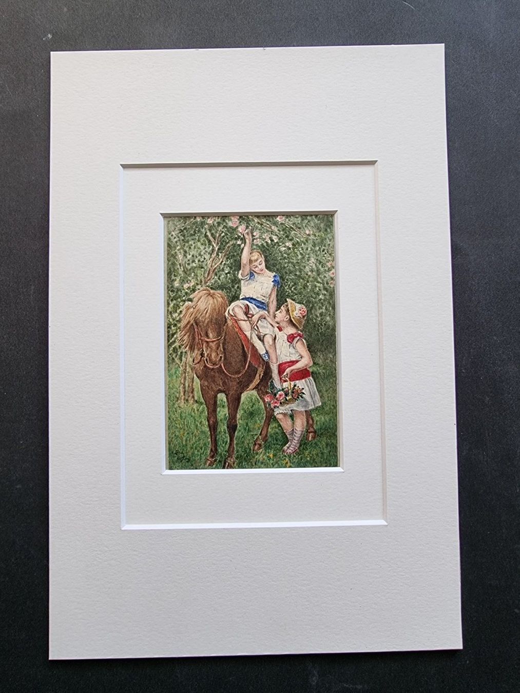 Poster & Bilder: KÜNSTLER ? monogrammiert  ORIGINAL AQUARELL – Gebraucht aus Gersau von grafik-kunst 1