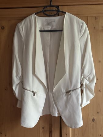 Blazer H&M blanc, taille 34/XS