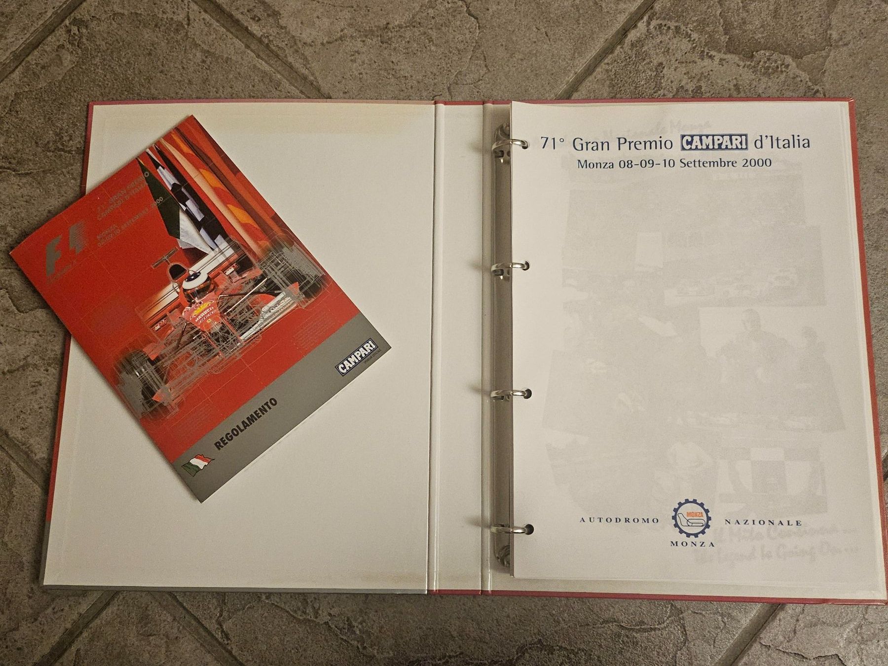 Dokumente: Formula one  - Formel 1 - 71. GP Monza im 2000 – Neu (gemäss Beschreibung) aus Kollbrunn von equipe-bachofner.ch 1