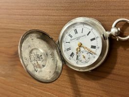 Antike Georges Favre Jacot Taschenuhr - Silber