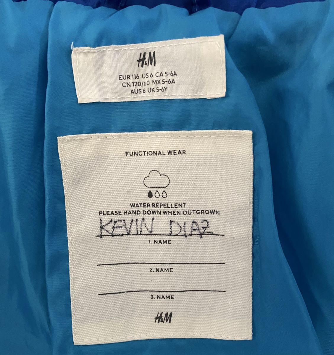 H&M Giacche & Cappotti: Warme Jacke Grösse 116 – Nuovo (secondo la descrizione) da Meinier venduto da wellico22 3