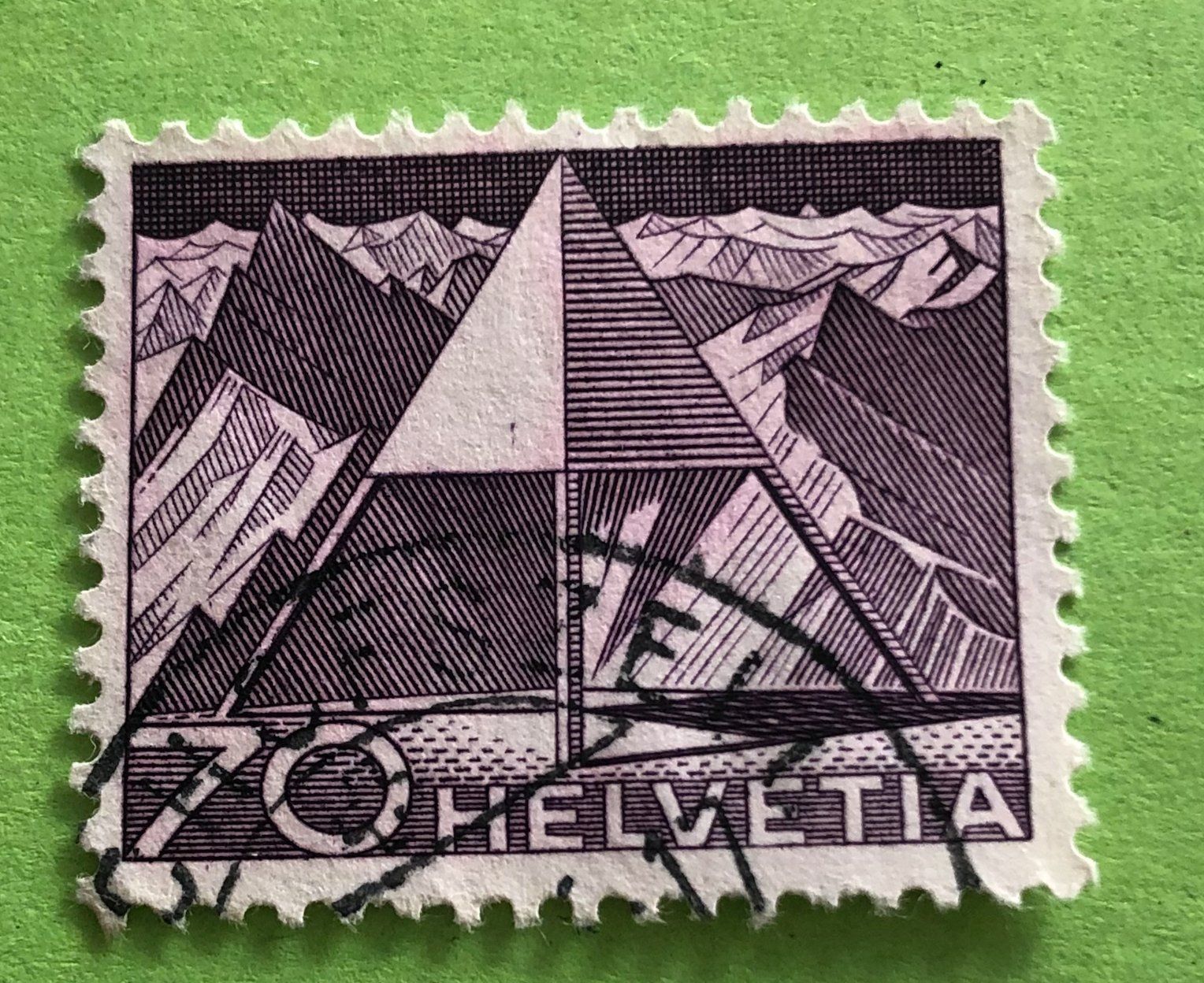 Tutti i francobolli: Nr.308 mit Stempel Triangulationspunkt Technik und Landschaf – Usato da Aarau venduto da Billa007