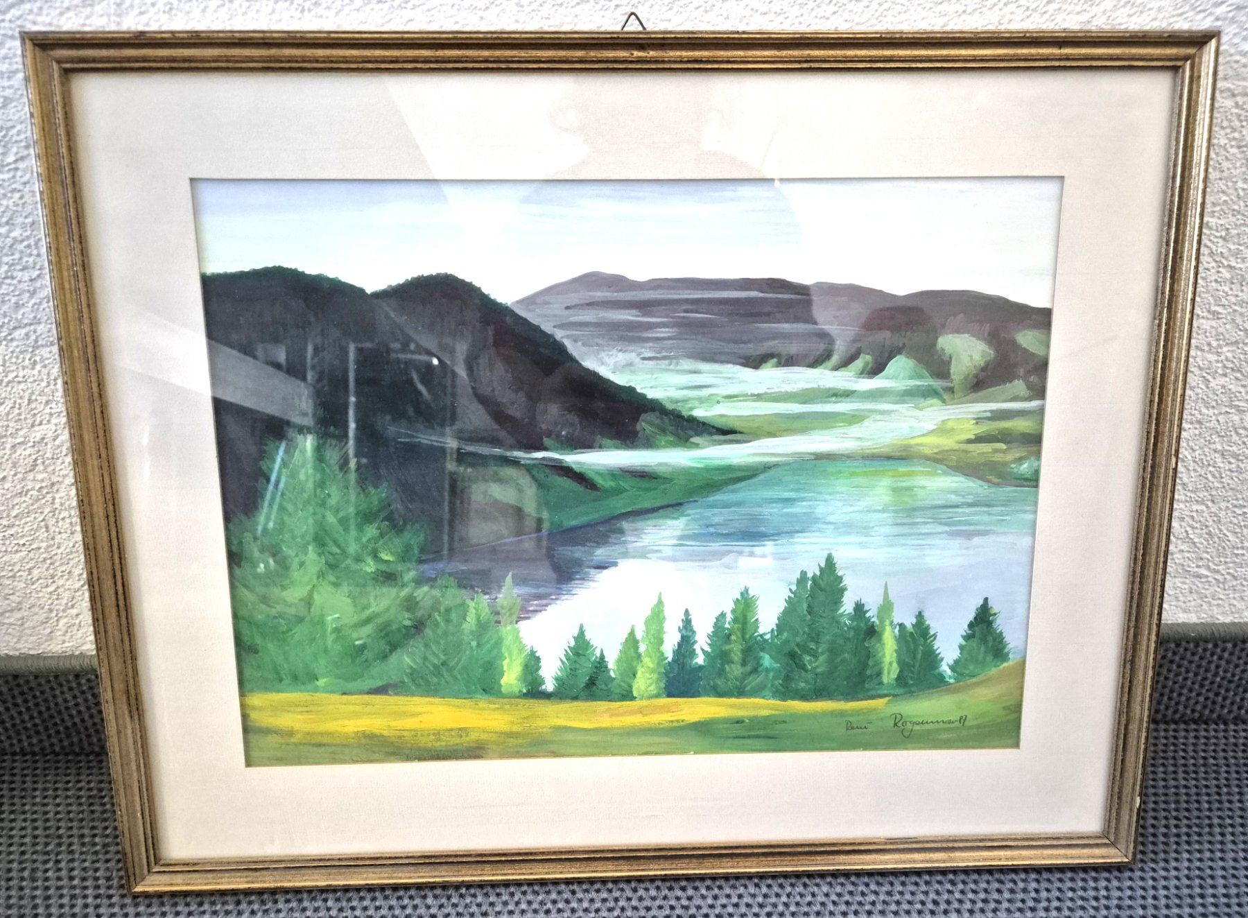 Gemälde: Landschaftsbild von René Rogenmoser – Gebraucht aus Bütschwil von adr_xb2v