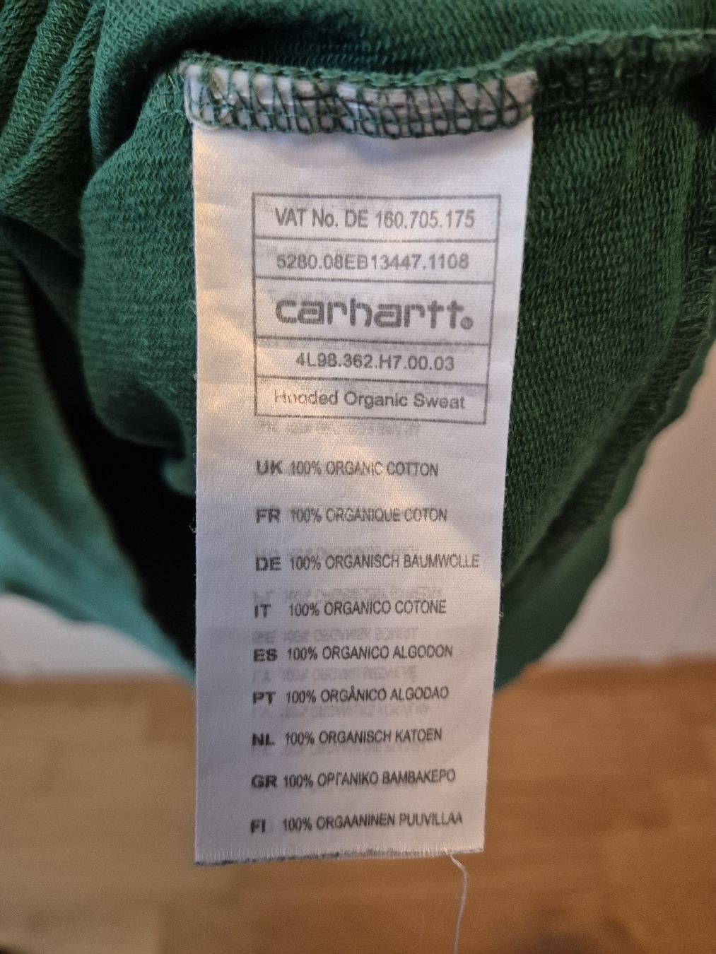 Carhartt Maglioni & Felpe: Gratis Versand Carhartt Kapuzenpullover grün Grösse L – Usato da Schachen LU venduto da emotionblur 3
