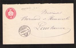 Tüblibrief , Payerne , 26.lll.1883