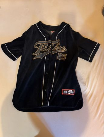 Maillot baseball noir taille M brodé