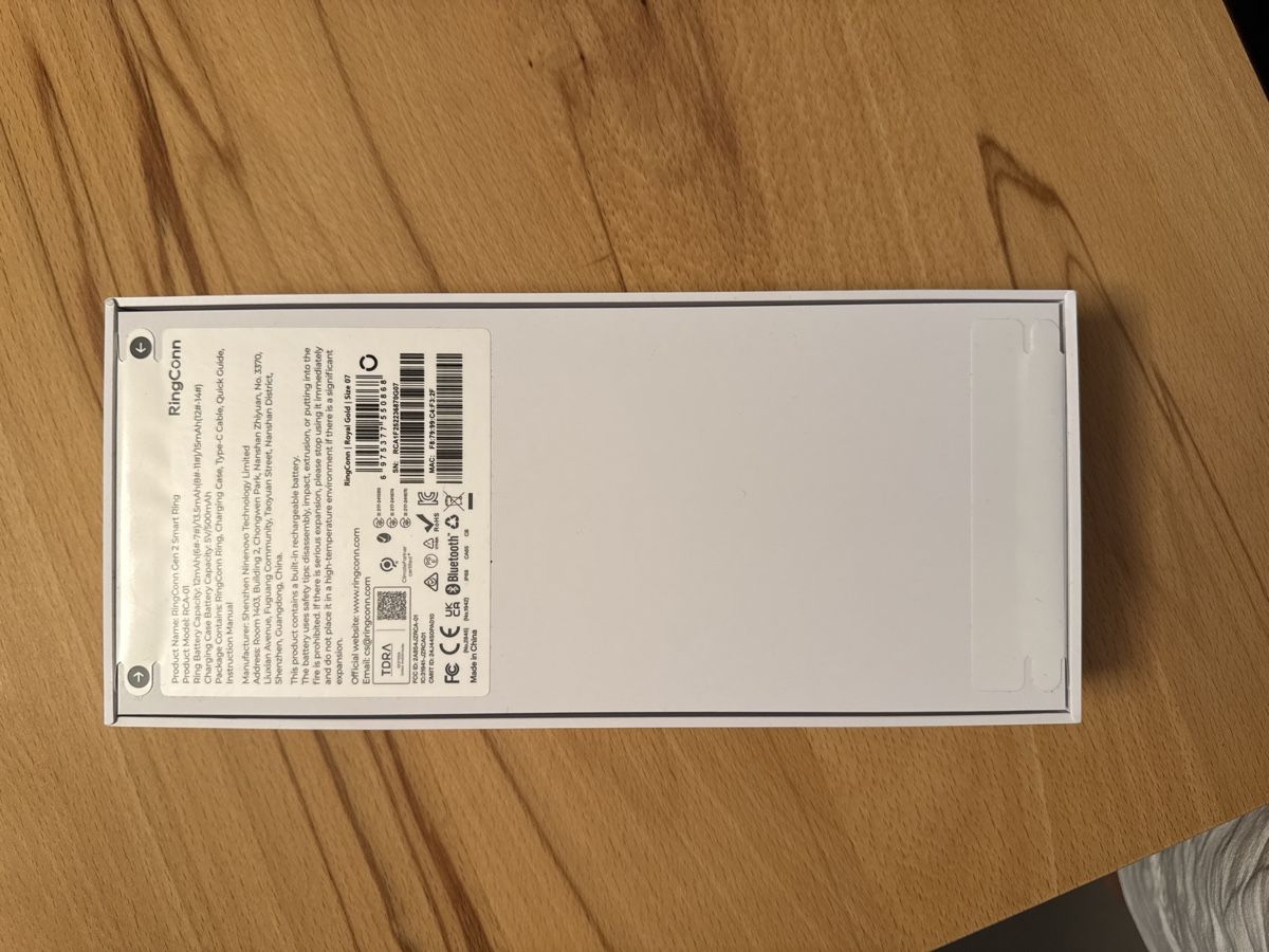 Oura Anelli: RingConn Gen 2 Smart Ring RCA-01 Royal Gold Grösse 07 – Nuovo e nell'imballaggio originale da Zürich venduto da Ginaa 2