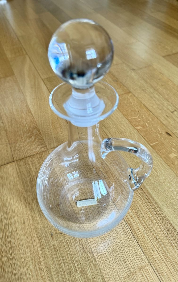 Caraffe: Glaskaraffe, handgemacht, Nusshof BL – Usato da Basel venduto da superbusi 3