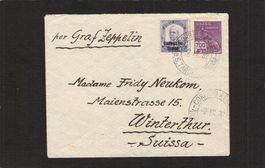 Graf Zeppelin Brasilien - Friedrichshafen w.gl. Winterthur