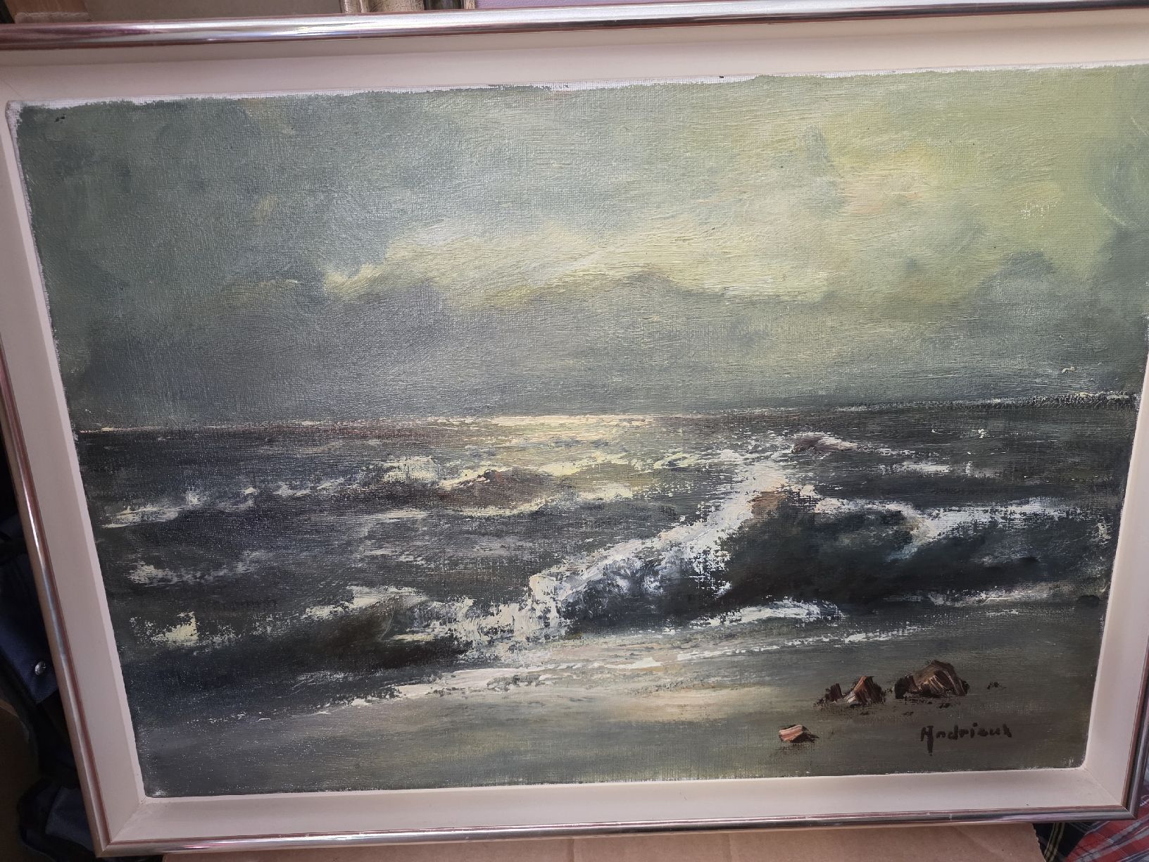 Dipinti: Ölgemälde Andrieux 56cm x 39cm – Usato da Kriens venduto da Clevero 3