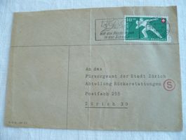 1950 Brief ab Zürich 22 SBK B47