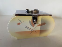Wiener Keramik Art Deco Deckeldose Dose