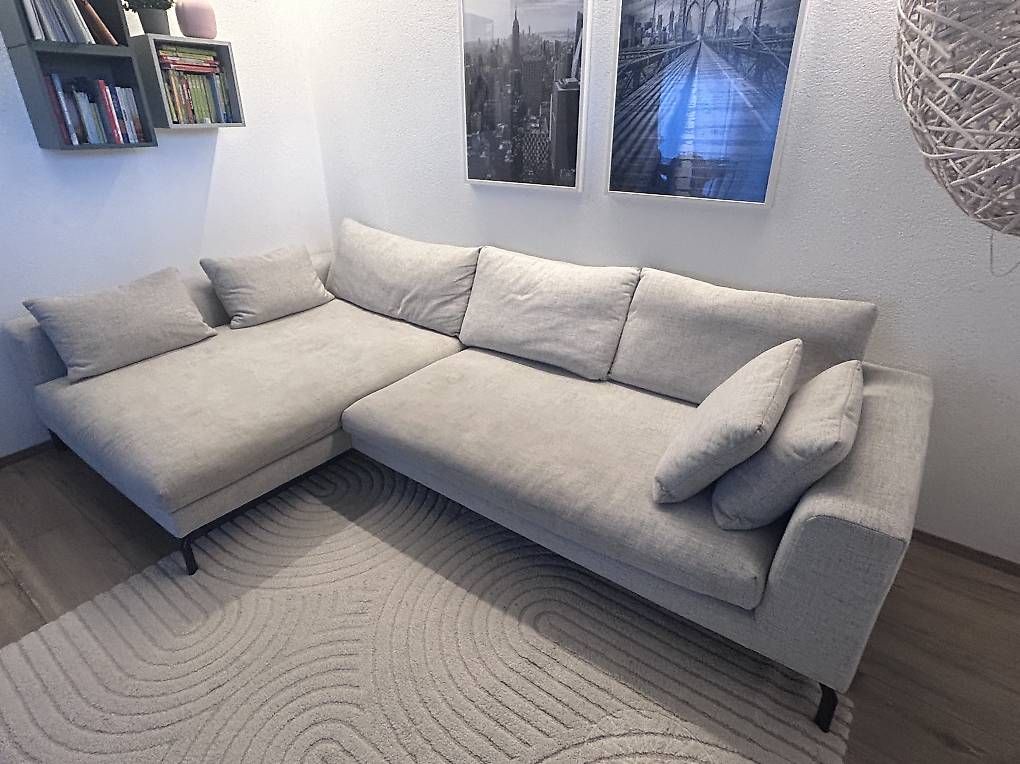 Micasa Divani: Ecksofa hellgrau – Usato da Dotzigen venduto da An_M 1