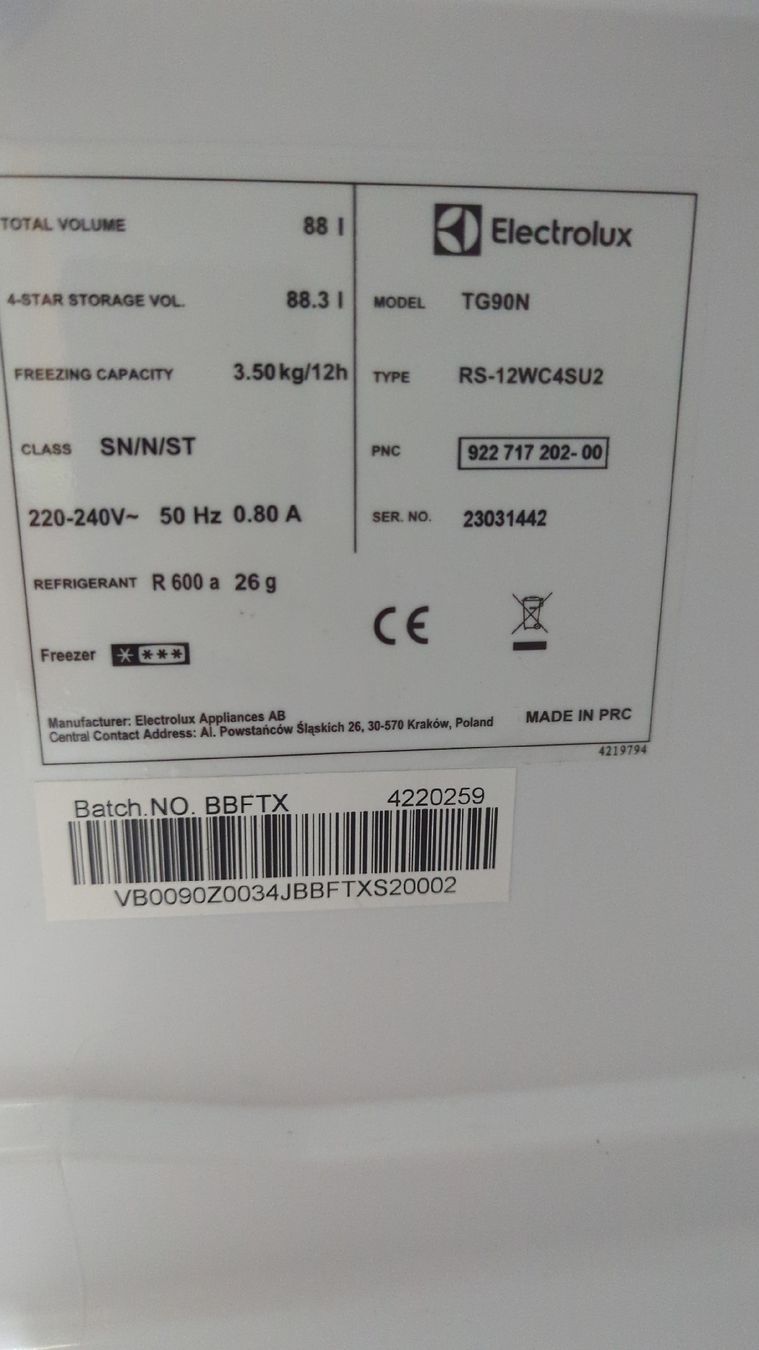 Electrolux Congélateurs: Elektrolux Gefrierschrank  – D'occasion à Veltheim AG par Sandro68 2
