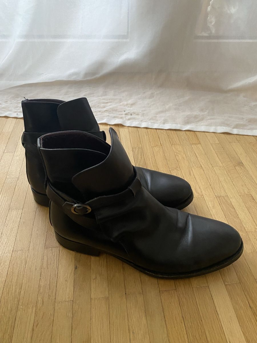 Scarpe da donna: Schwarze Lederstiefeletten, Scarosso 40 - – Nuovo (secondo la descrizione) da Zürich venduto da linlin02