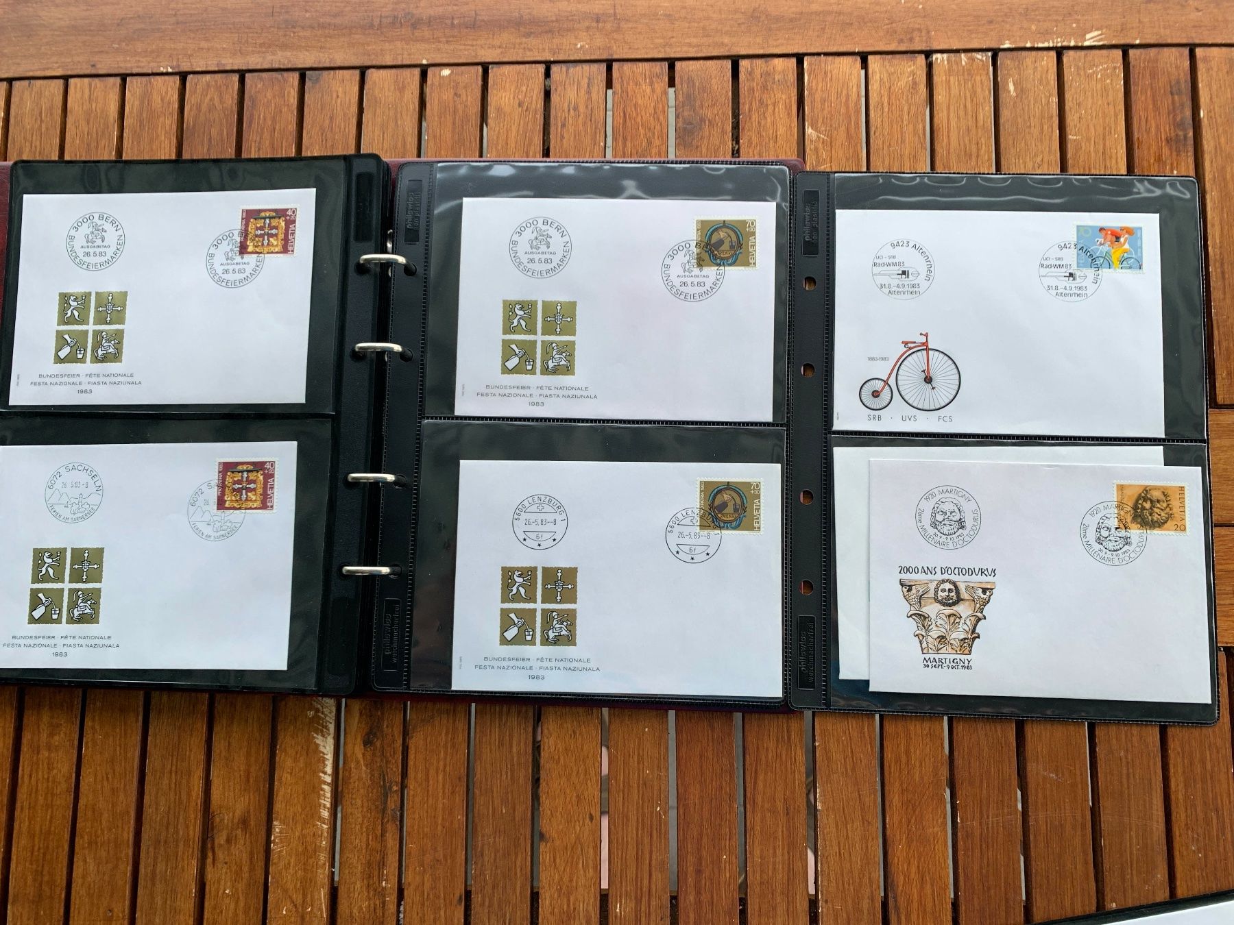 Tutti i francobolli: 1983 - Classeur 56 FDC - mit Einzelmarken - avec tbr isolés – Nuovo (secondo la descrizione) da Chavornay venduto da 4dphila 5