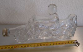 Flasche in Motorradform, ca. 350ml Inhalt und 24cm hoch