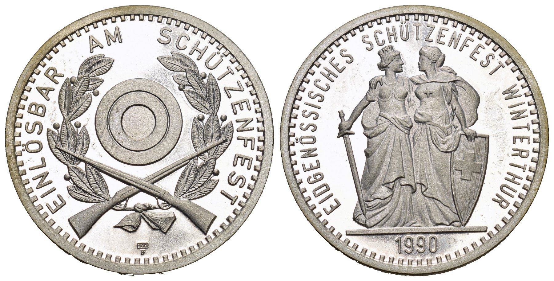 Alle Münzen: Winterthur 1990 – Gebraucht aus Bern von numismatictops