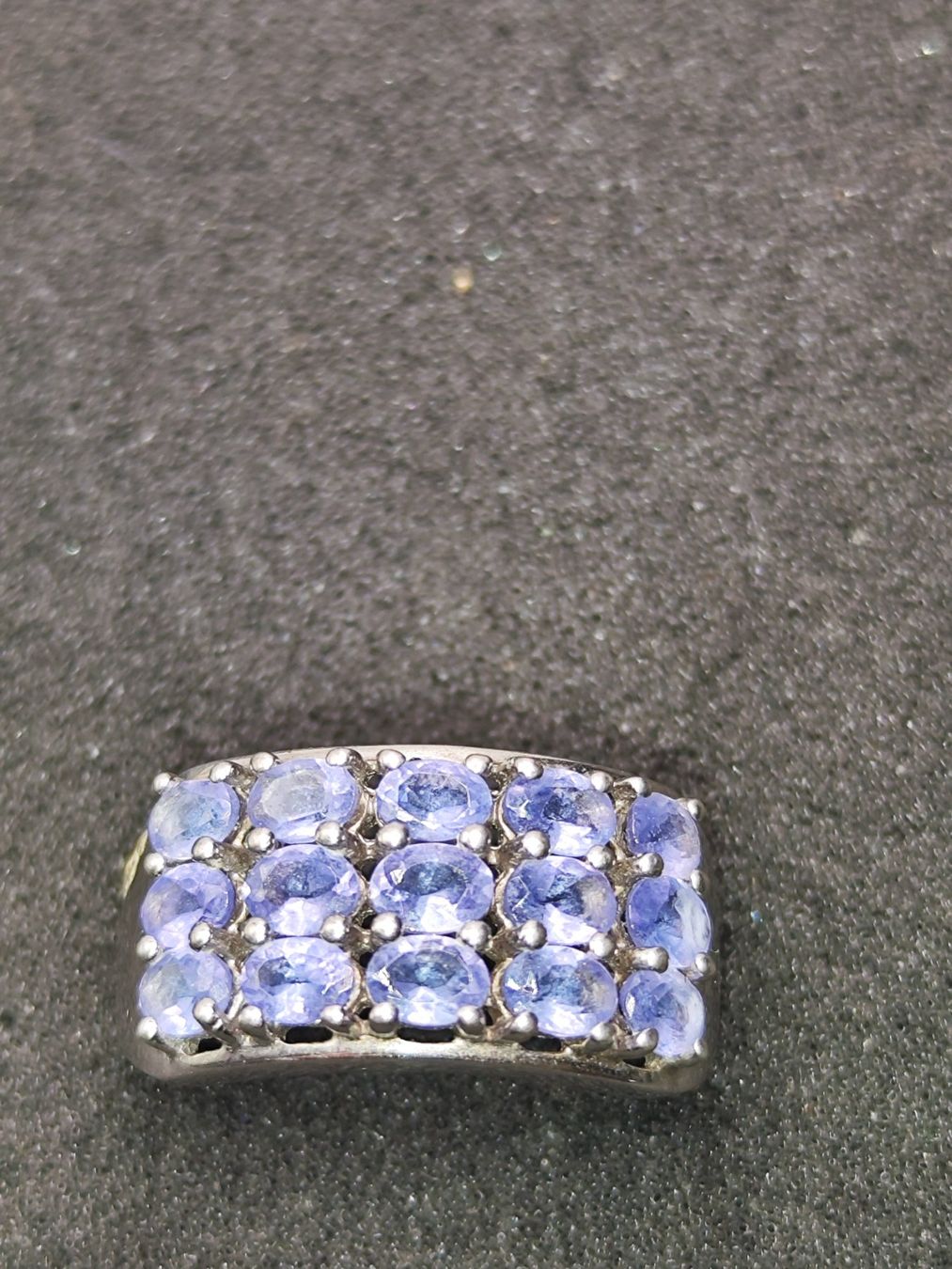 Anelli: Vintage 925er Silber Ring mit Tansaniten Top – Usato da Steffisburg venduto da mat_8s7d 2