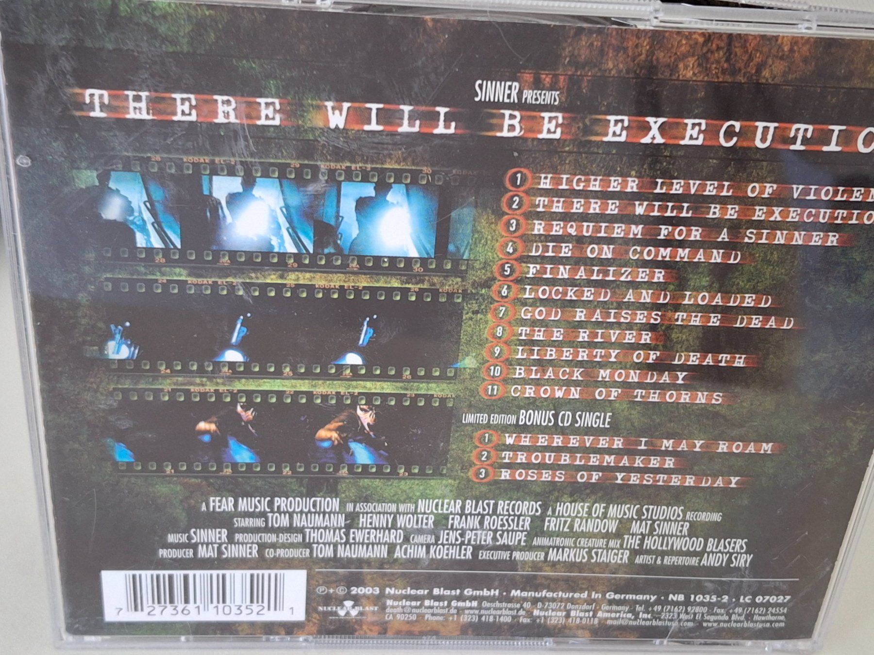 CD: 2CD Sinner - There Will Be Execution – Usato da Aarberg venduto da Jackup1 1