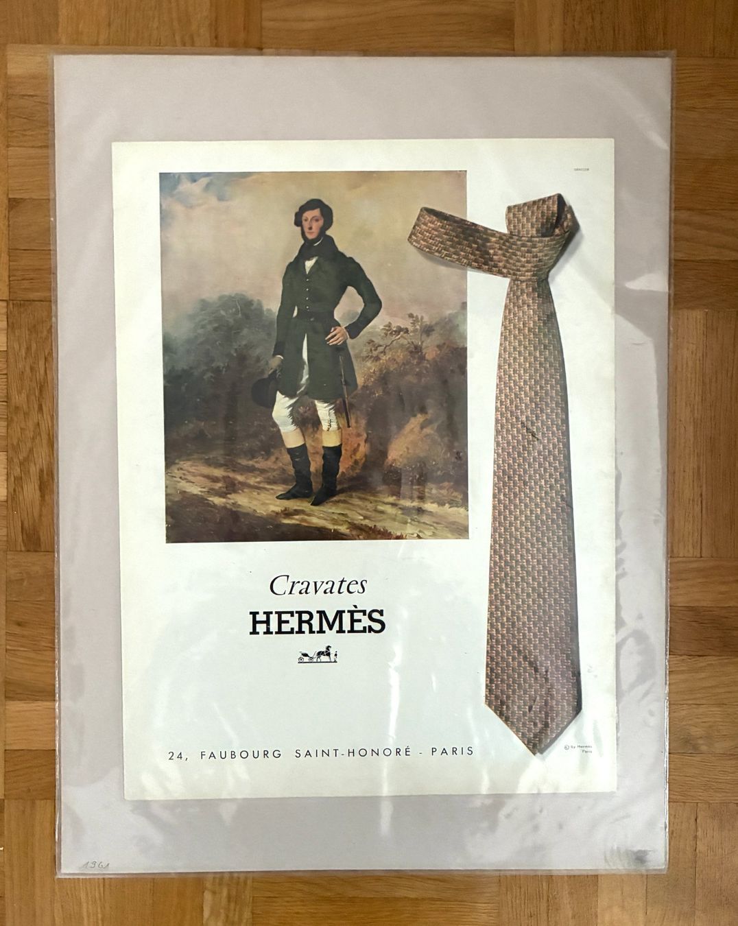 Foto & Immagini: Vintage HERMÈS Werbeposter 1961 "Cravates Hermès – Nuovo (secondo la descrizione) da Kloten venduto da Nephty