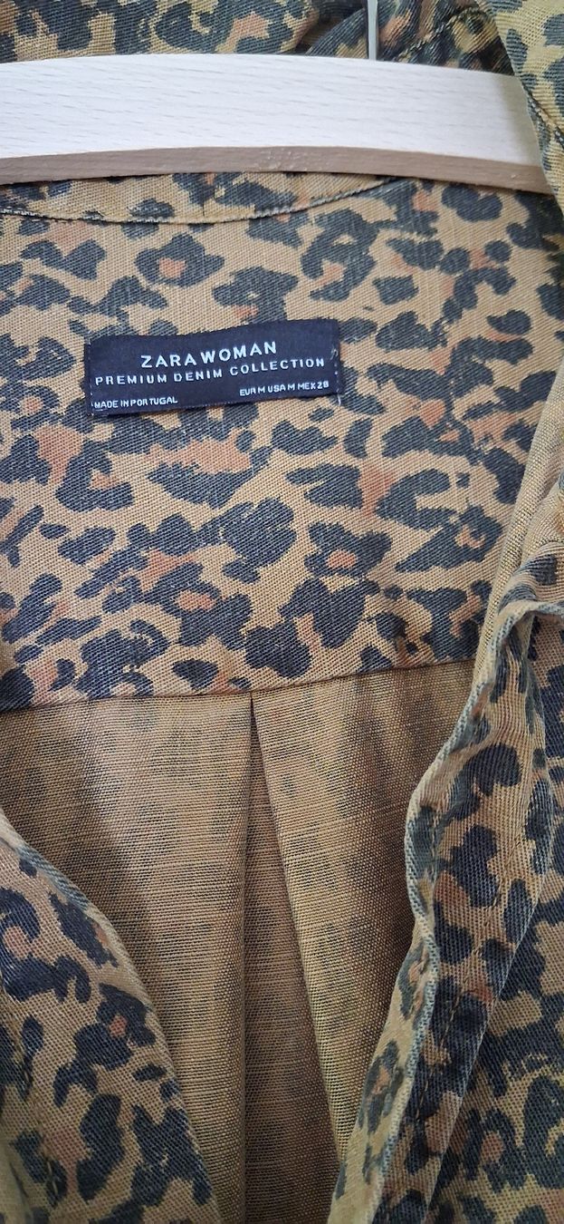 Zara Camicette: Leoparden Jeanshemd Zara M – Usato da Zunzgen venduto da NiBe99 1