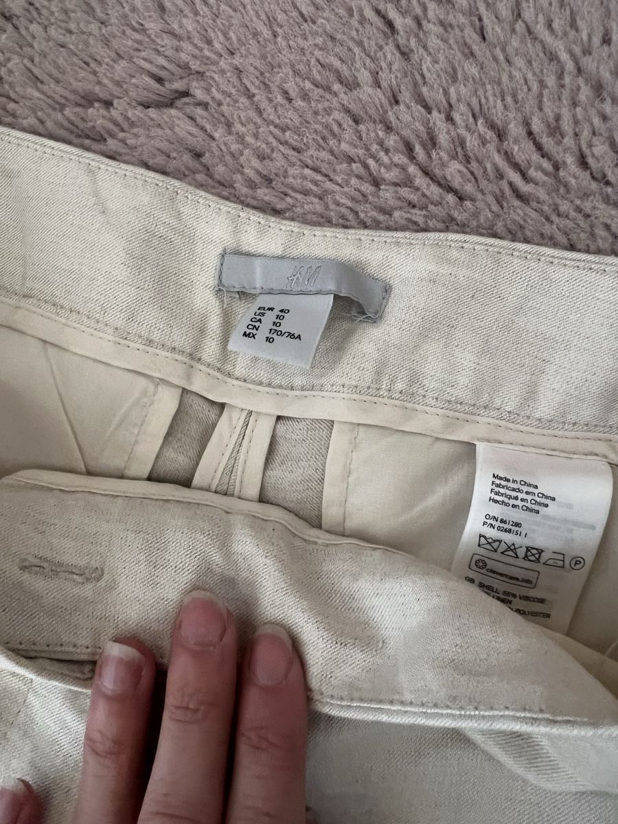 H&M Pantaloni: Leinen Sommerhose H&M Gr 40 – Usato da Biel/Bienne venduto da Jobu03 2