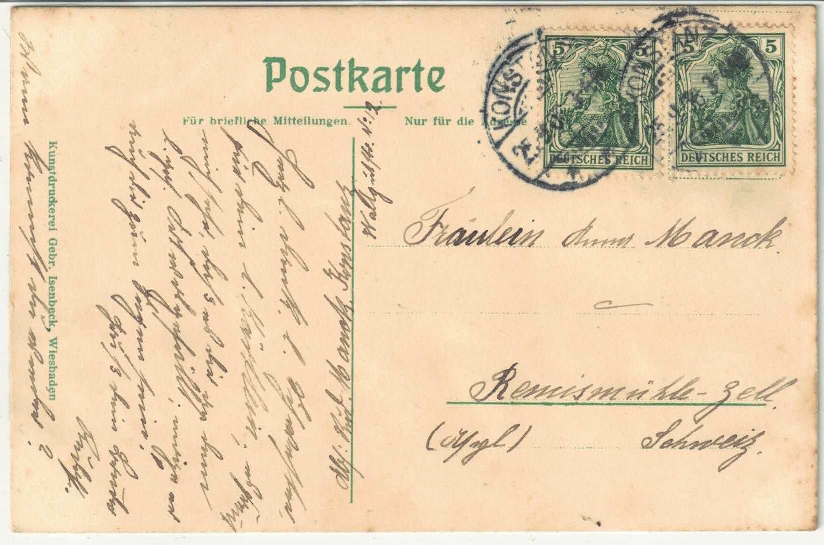 Cartoline postali: Konstanz - Panorama - Relief-Karte – Usato da Ettingen venduto da Kartenplanet 1
