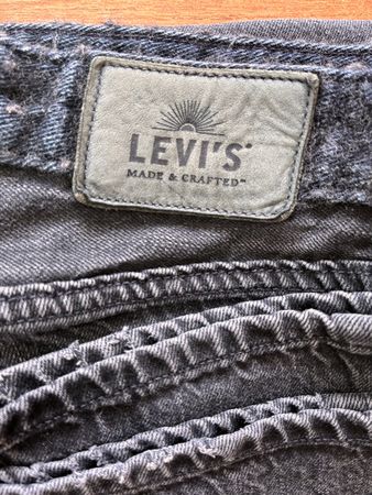 Levi's Made & Crafted Straight Leg Jeans, Size 32/34, black