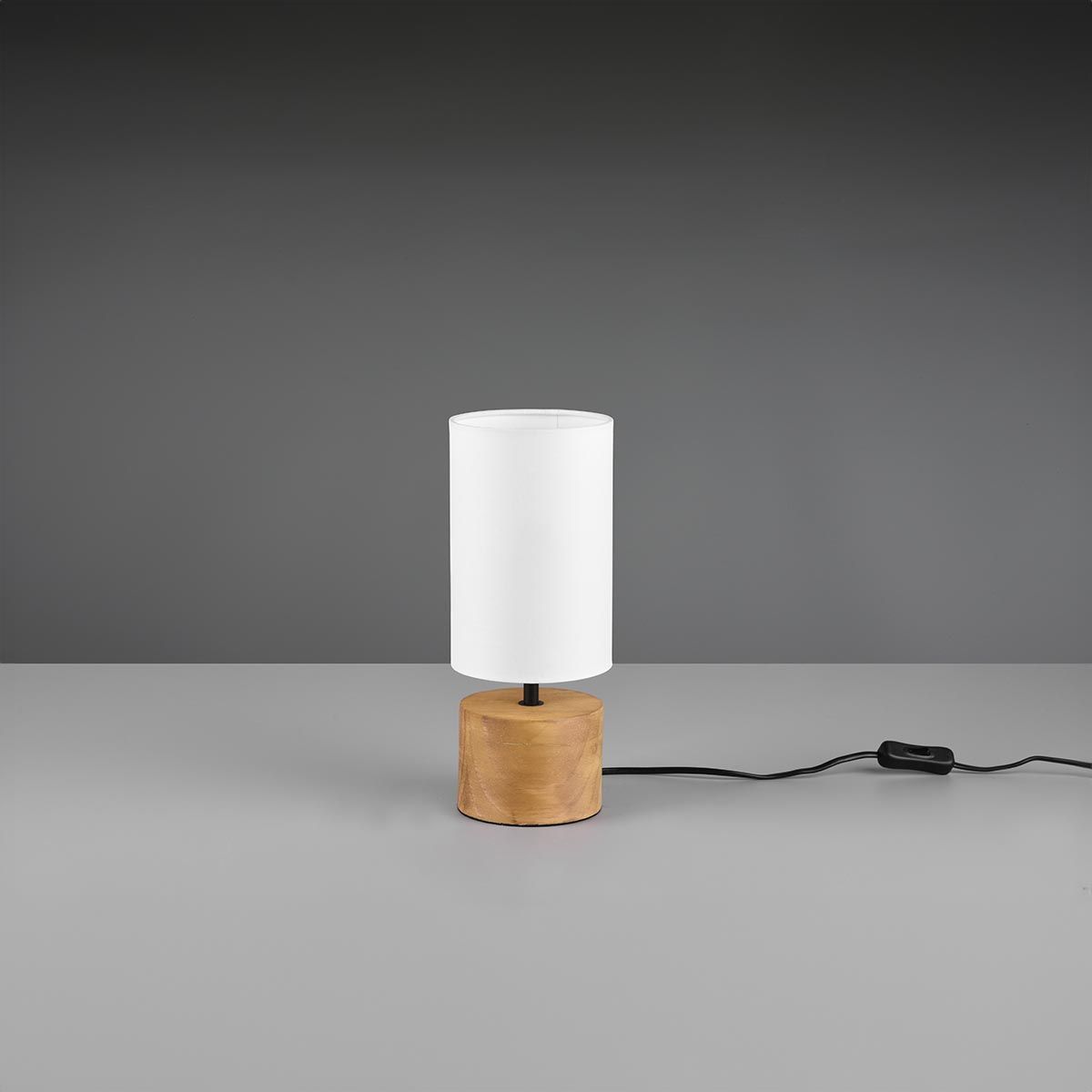 Lampade: Tischleuchte, Stoff, Holz, 30 cm Höhe – Nuovo (secondo la descrizione) da Kreuzlingen venduto da Smart-Light 2
