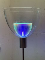 Stehlampe Glas, Marke Planlicht, Halogen, neu