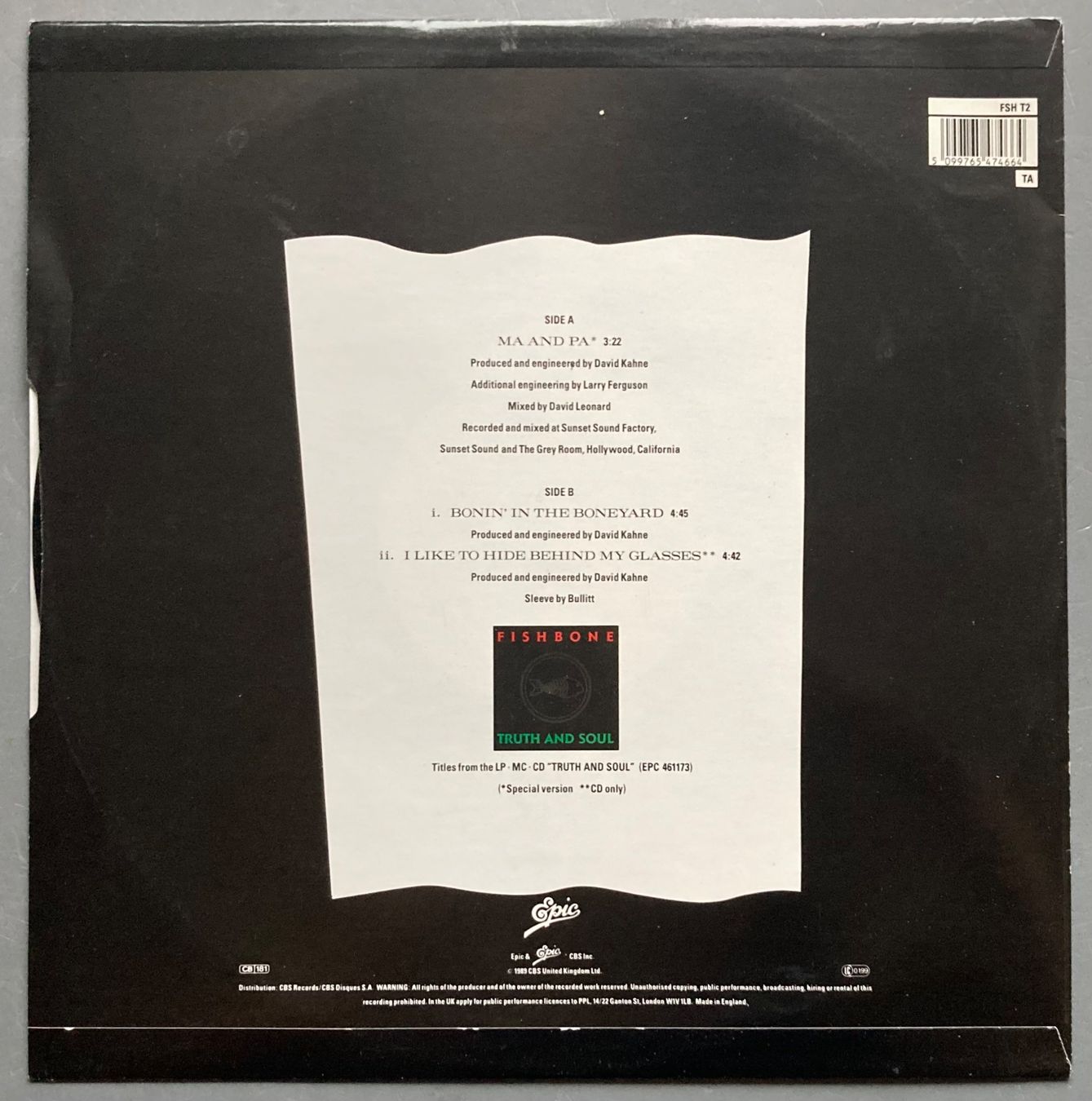 Schallplatten: FISHBONE - MA AND PA – Gebraucht aus Poliez-Pittet von Newtown-Records 1
