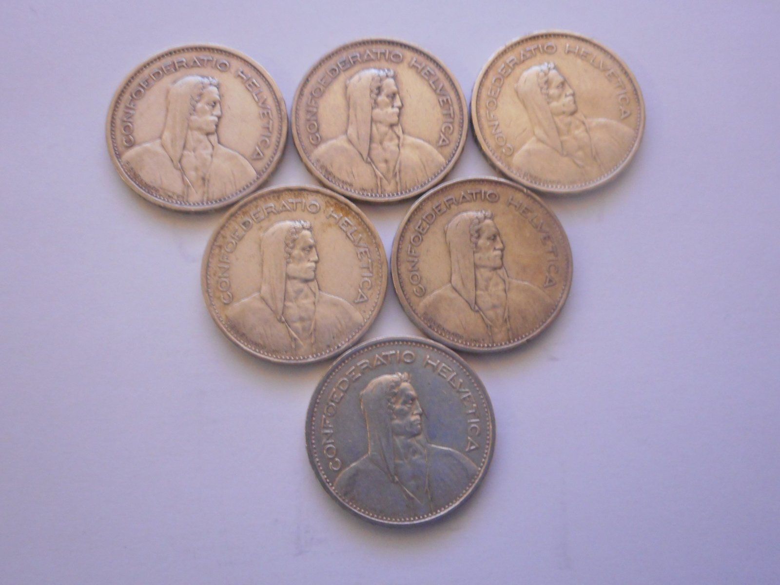 Toutes les monnaies: 6 x 5 Fr. silber – D'occasion à Kriegstetten par pizlad2010 2