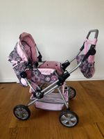 Puppenwagen mit Zubehör rosa guter Zustand