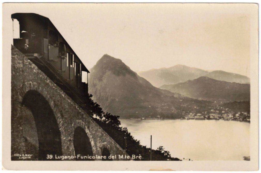 Cartoline postali: Lugano - Standseilbahn Monte Bré – Usato da Binningen venduto da Mountainrider