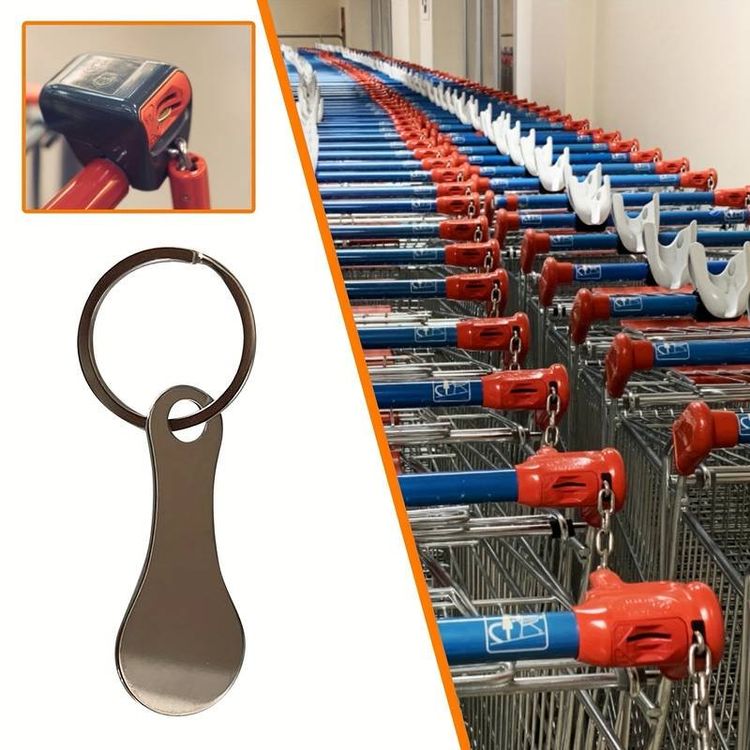Key Token Dietrich Schlüssel für den Einkaufswagen Trolley (Neu und ...