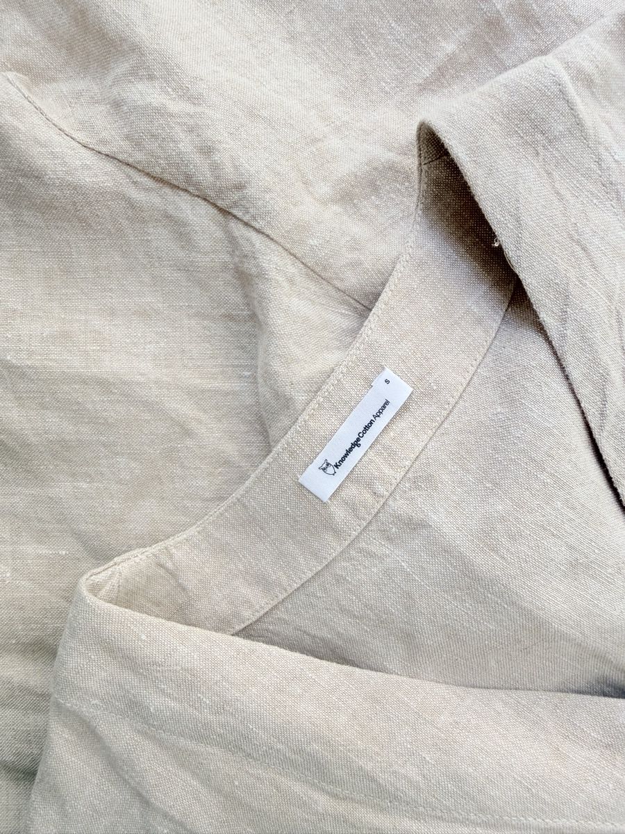 Tute: Knowledge Cotton Apparel Overall Leinen beige S GOTS – Usato da Basel venduto da A-Z-B 3