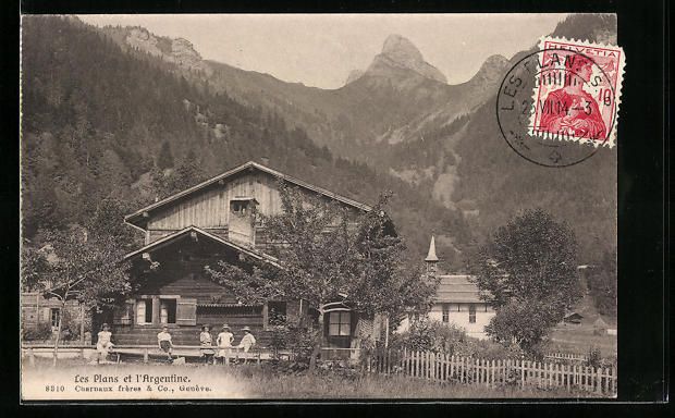 Cartoline postali: AK Les Plans L'Argentine, 1914 – Usato da Berlin venduto da bartko-reher